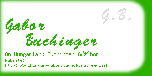 gabor buchinger business card